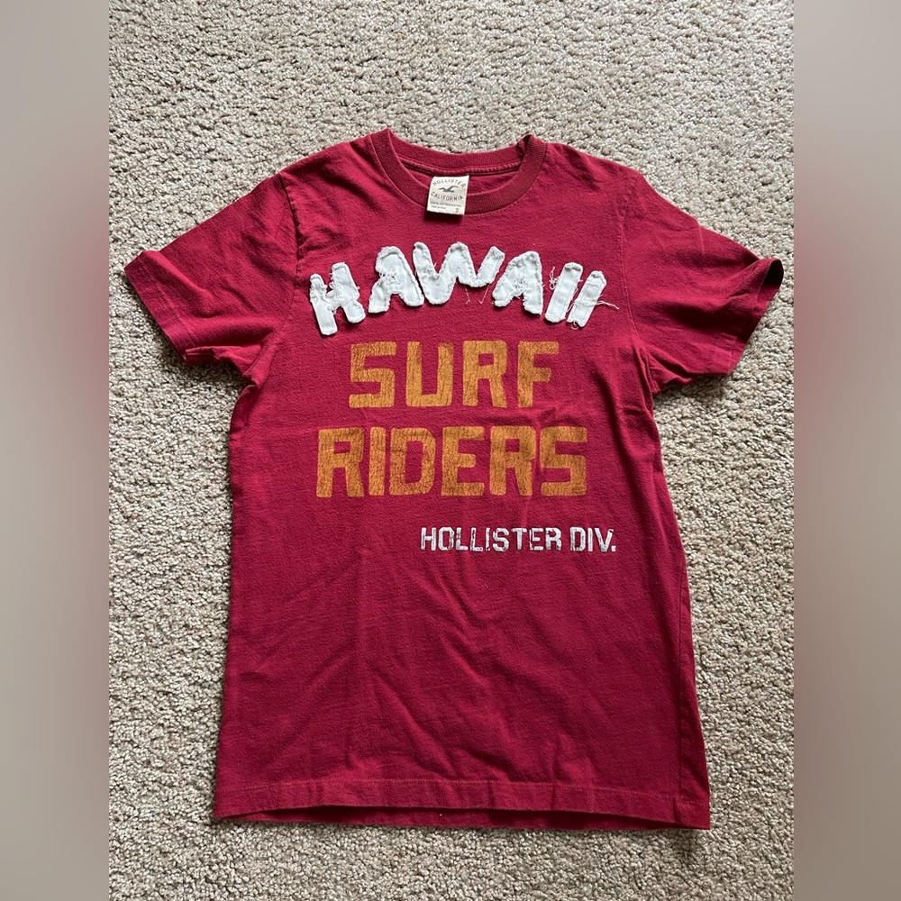 Hollister, short sleeve Hawaii surf riders T-shirt, size small